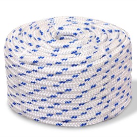 Marine polypropylene rope 16 mm 50 m white by , Ropes and metal cords - Ref: Foro24-143805, Price: 51,50 €, Discount: %