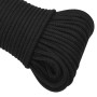 Deep black polypropylene boat rope 5 mm 500 m by , Ropes and metal cords - Ref: Foro24-152495, Price: 39,74 €, Discount: %