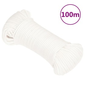 Intense white polypropylene boat rope 5 mm 100 m by , Ropes and metal cords - Ref: Foro24-152546, Price: 17,99 €, Discount: %