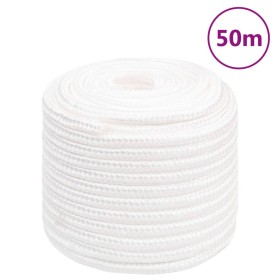 Intense white polypropylene boat rope 16 mm 50 m by , Ropes and metal cords - Ref: Foro24-152573, Price: 49,99 €, Discount: %