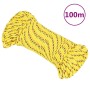 Yellow polypropylene boat rope 5 mm 100 m by , Ropes and metal cords - Ref: Foro24-152599, Price: 16,09 €, Discount: %