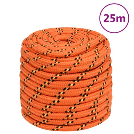 Orange polypropylene boat rope 18 mm 25 m by , Ropes and metal cords - Ref: Foro24-152682, Price: 35,99 €, Discount: %