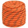 Orange polypropylene boat rope 18 mm 25 m by , Ropes and metal cords - Ref: Foro24-152682, Price: 35,99 €, Discount: %