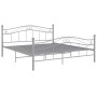 Estructura de cama de metal gris 160x200 cm de , Camas y somieres - Ref: Foro24-325002, Precio: 135,30 €, Descuento: %