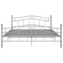 Estructura de cama de metal gris 160x200 cm de , Camas y somieres - Ref: Foro24-325002, Precio: 135,30 €, Descuento: %