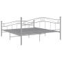 Estructura de cama de metal gris 160x200 cm de , Camas y somieres - Ref: Foro24-325002, Precio: 135,30 €, Descuento: %