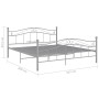 Estructura de cama de metal gris 160x200 cm de , Camas y somieres - Ref: Foro24-325002, Precio: 135,30 €, Descuento: %