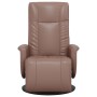 Brown synthetic leather recliner with footrest by , Armchairs - Ref: Foro24-356506, Price: 209,02 €, Discount: %