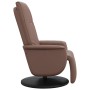 Sillón reclinable con reposapiés cuero sintético marrón de , Sillones - Ref: Foro24-356506, Precio: 207,99 €, Descuento: %