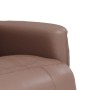 Sillón reclinable con reposapiés cuero sintético marrón de , Sillones - Ref: Foro24-356506, Precio: 207,99 €, Descuento: %