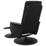 Sillón reclinable con reposapiés cuero sintético negro de , Sillones - Ref: Foro24-356512, Precio: 141,57 €, Descuento: %