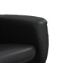 Sillón reclinable con reposapiés cuero sintético negro de , Sillones - Ref: Foro24-356512, Precio: 141,57 €, Descuento: %