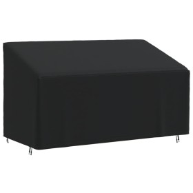 3-seater bench cover Oxford 420D black 175x85x68/94 cm by , Garden furniture covers - Ref: Foro24-359660, Price: 31,07 €, Dis...