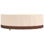 Cubierta muebles jardín redonda Oxford 600D beige Ø 279x71 cm de , Fundas para muebles de jardín - Ref: Foro24-359655, Precio...