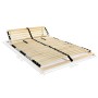 Slatted bed base with 28 slats 7 regions 140x200 cm by vidaXL, Beds and slatted bases - Ref: Foro24-246454, Price: 114,99 €, ...