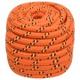 Orange polypropylene boat rope 20 mm 50 m by , Ropes and metal cords - Ref: Foro24-152686, Price: 72,82 €, Discount: %