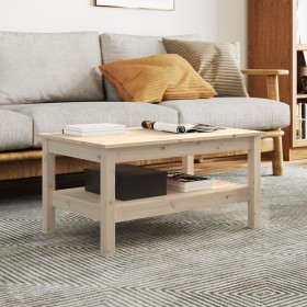 Solid pine wood coffee table 80x50x40 cm by , Coffee table - Ref: Foro24-814284, Price: 89,43 €, Discount: %