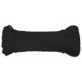 Intense black polypropylene boat rope 5 mm 100 m by , Ropes and metal cords - Ref: Foro24-152493, Price: 17,99 €, Discount: %