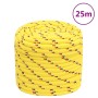 Yellow polypropylene boat rope 16 mm 25 m by , Ropes and metal cords - Ref: Foro24-152625, Price: 27,06 €, Discount: %