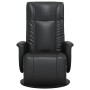 Sillón reclinable con reposapiés cuero sintético negro de , Sillones - Ref: Foro24-356509, Precio: 218,36 €, Descuento: %