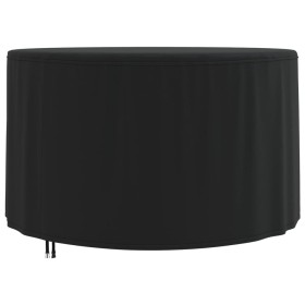 Cubierta muebles jardín redonda Oxford 420D negro Ø 128x71 cm de , Fundas para muebles de jardín - Ref: Foro24-359647, Precio...