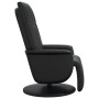 Sillón reclinable con reposapiés cuero sintético negro de , Sillones - Ref: Foro24-356509, Precio: 218,36 €, Descuento: %