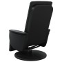 Sillón reclinable con reposapiés cuero sintético negro de , Sillones - Ref: Foro24-356509, Precio: 218,36 €, Descuento: %