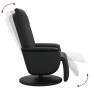 Sillón reclinable con reposapiés cuero sintético negro de , Sillones - Ref: Foro24-356509, Precio: 218,36 €, Descuento: %