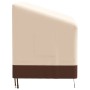 Cubierta de banco de 2 plazas Oxford 600D beige 132x71x56/81 cm de , Fundas para muebles de jardín - Ref: Foro24-359664, Prec...