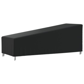 Oxford 420D sun lounger cover black 210x80x45/75 cm by , Garden furniture covers - Ref: Foro24-359672, Price: 29,46 €, Discou...