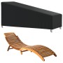 Oxford 420D sun lounger cover black 195x76x40/80 cm by , Garden furniture covers - Ref: Foro24-359670, Price: 26,86 €, Discou...