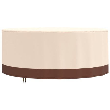 Round garden furniture cover Oxford 600D beige Ø 213x71 cm by , Garden furniture covers - Ref: Foro24-359653, Price: 48,25 €,...