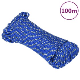 Blue polypropylene boat rope 5 mm 100 m by , Ropes and metal cords - Ref: Foro24-152440, Price: 17,99 €, Discount: %