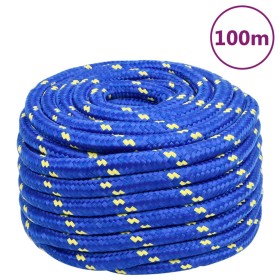 Blue polypropylene boat rope 20 mm 100 m by , Ropes and metal cords - Ref: Foro24-152475, Price: 119,99 €, Discount: %