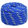 Blue polypropylene boat rope 20 mm 100 m by , Ropes and metal cords - Ref: Foro24-152475, Price: 119,29 €, Discount: %