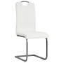 Cantilever dining chairs 2 units white synthetic leather by vidaXL, dining chairs - Ref: Foro24-246195, Price: 139,28 €, Disc...