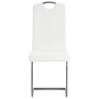 Cantilever dining chairs 2 units white synthetic leather by vidaXL, dining chairs - Ref: Foro24-246195, Price: 139,99 €, Disc...