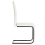 Sillas voladizas de comedor 2 unidades cuero sintético blanco de vidaXL, Sillas de comedor - Ref: Foro24-246195, Precio: 139,...