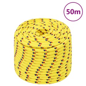 Yellow polypropylene boat rope 14 mm 50 m by , Ropes and metal cords - Ref: Foro24-152622, Price: 48,99 €, Discount: %