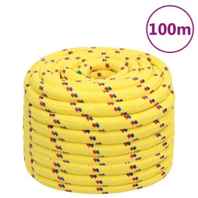 Yellow polypropylene boat rope 20 mm 100 m by , Ropes and metal cords - Ref: Foro24-152634, Price: 144,99 €, Discount: %