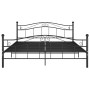 Estructura de cama de metal negro 180x200 cm de , Camas y somieres - Ref: Foro24-325003, Precio: 143,71 €, Descuento: %