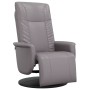 Gray synthetic leather recliner with footrest by , Armchairs - Ref: Foro24-356507, Price: 209,02 €, Discount: %