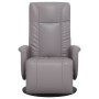 Gray synthetic leather recliner with footrest by , Armchairs - Ref: Foro24-356507, Price: 209,02 €, Discount: %