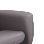 Sillón reclinable con reposapiés cuero sintético gris de , Sillones - Ref: Foro24-356511, Precio: 144,93 €, Descuento: %