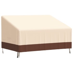 2-seater bench cover Oxford 600D beige 137x97x48/74 cm by , Garden furniture covers - Ref: Foro24-359663, Price: 36,43 €, Dis...