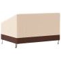 Cubierta de banco de 2 plazas Oxford 600D beige 137x97x48/74 cm de , Fundas para muebles de jardín - Ref: Foro24-359663, Prec...