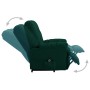 Sillón elevable tela verde oscuro de , Sillones - Ref: Foro24-321386, Precio: 427,48 €, Descuento: %