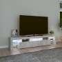 Mueble de TV con luces LED gris hormigón 200x36,5x40 cm de , Muebles TV - Ref: Foro24-3152813, Precio: 128,15 €, Descuento: %