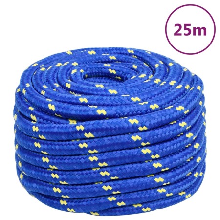 Blue polypropylene boat rope 20 mm 25 m by , Ropes and metal cords - Ref: Foro24-152473, Price: 41,97 €, Discount: %