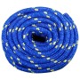 Blue polypropylene boat rope 20 mm 25 m by , Ropes and metal cords - Ref: Foro24-152473, Price: 41,97 €, Discount: %